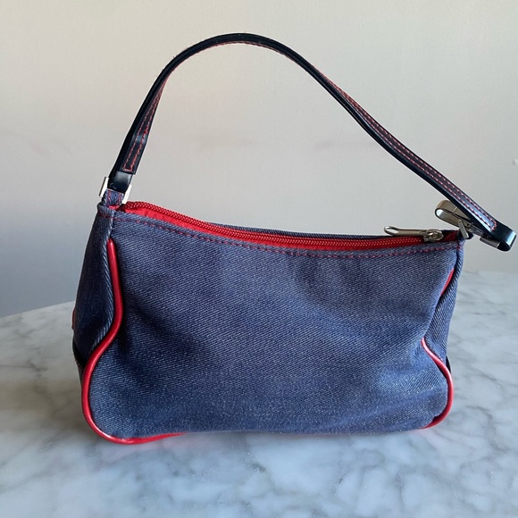 Vintage Rare Sanrio Hello Kitty Denim Purse - Picture 3 of 10